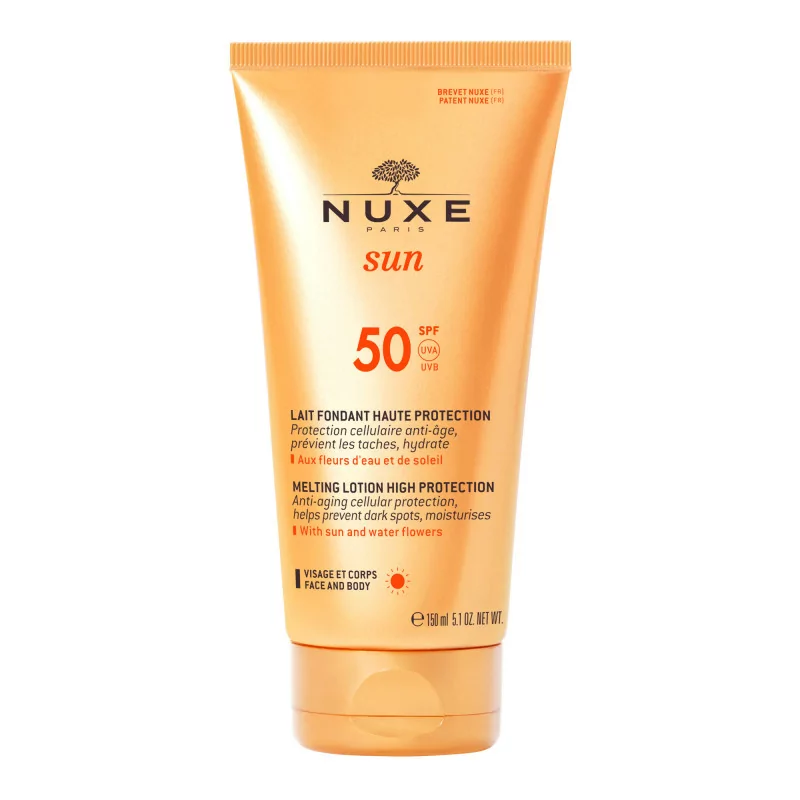 Nuxe Sun Lait Fondant Haute Protection SPF50 150ml - Univers Pharmacie