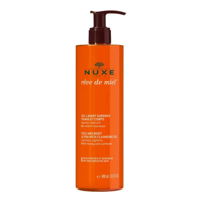 Nuxe Rêve de Miel Gel Lavant Surgras 400ml - Univers Pharmacie