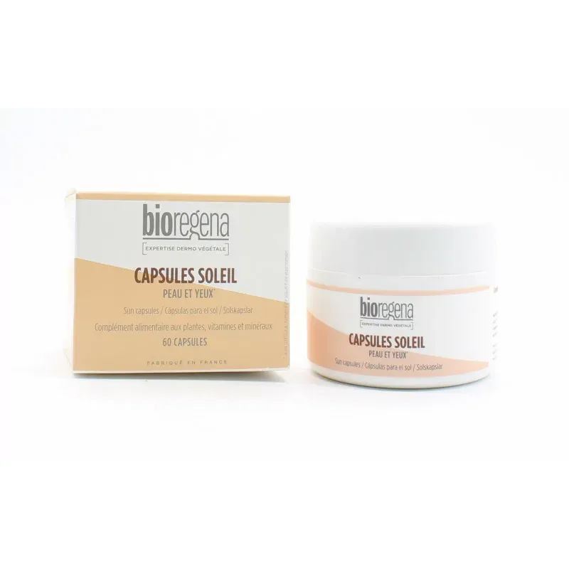 Bioregena Capsules Soleil Peau et Yeux 60 capsules - Univers Pharmacie