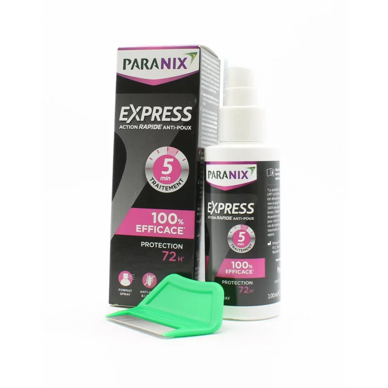 Paranix Express Traitement Anti-poux Spray 100 ml - Univers Pharmacie