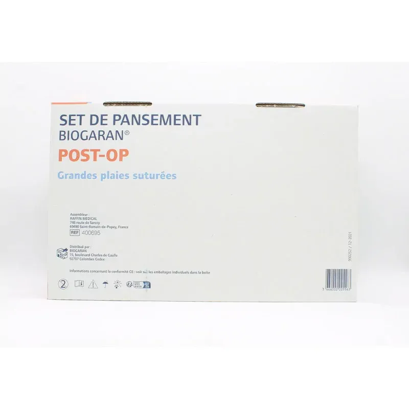 Biogaran Set de Pansement Post Op Grandes Plaies Suturées - Univers Pharmacie
