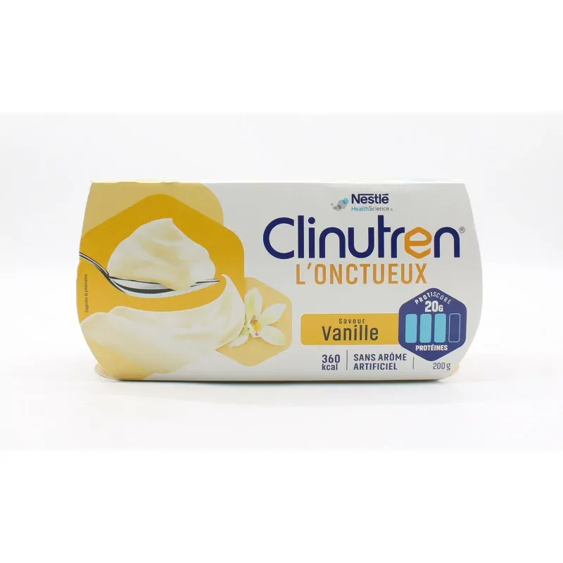 Clinutren l'Onctueux Saveur Vanille 4X200g - Univers Pharmacie