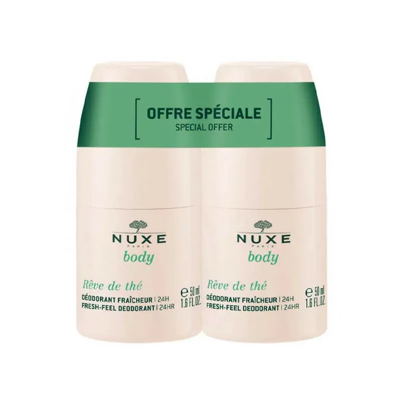 Nuxe Body Rêve de Thé Déodorant Fraîcheur 2X50ml - Univers Pharmacie Nuxe Body Rêve de Thé Déodorant Fraîcheur 2X50ml - Univers Pharmacie