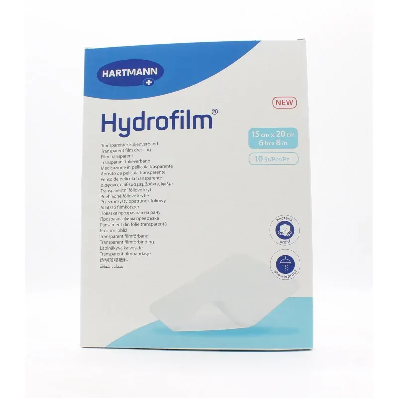 Hydrofilm Pansement Film Transparent 15X20cm 10 pièces - Univers Pharmacie