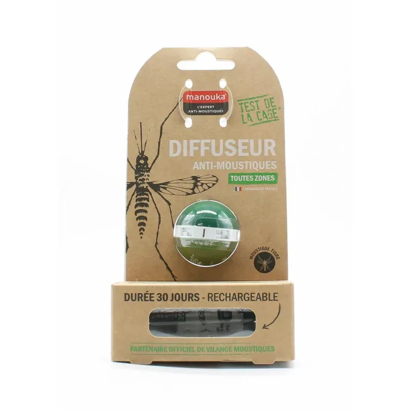 Manouka Diffuseur Anti-moustiques Vert - Univers Pharmacie