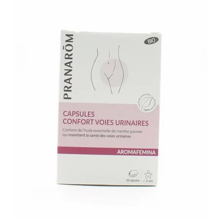 Pranarom Aromafemina Confort Voies Urinaires Bio 30 capsules - Univers Pharmacie