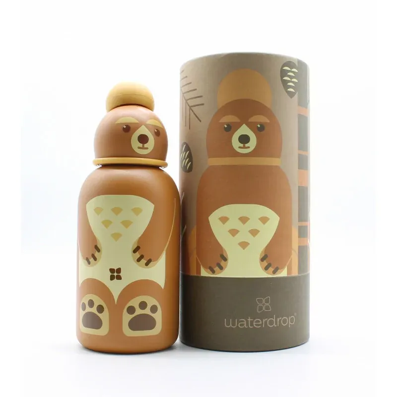 Waterdrop Gourde Enfant Inox Ours Bruno 400ml