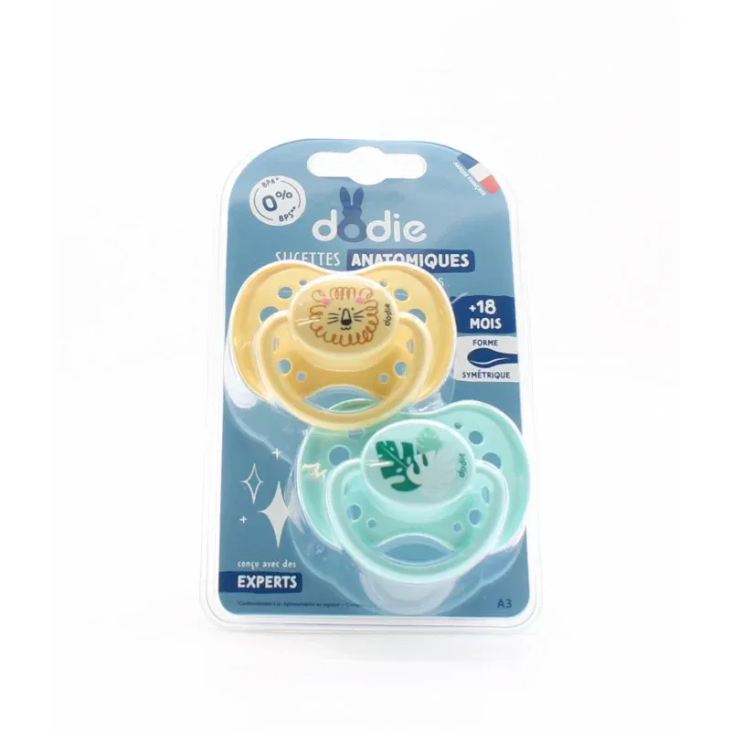 Dodie Sucettes Anatomiques +18M X2