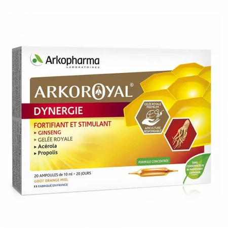 Arkopharma ArkoRoyal Dynergie 20 ampoules - Univers Pharmacie