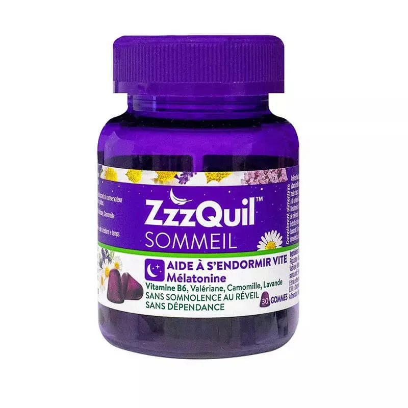 ZzzQuil Sommeil Arôme Fruits des Bois 30 gommes - Univers Pharmacie