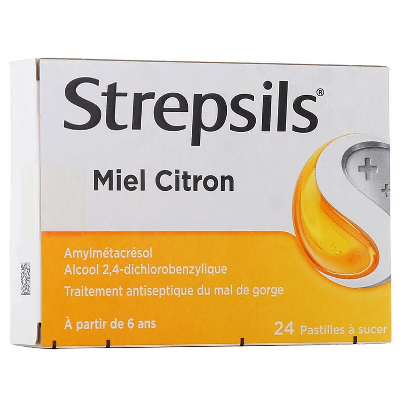 Strepsils Miel Citron 24 pastilles - Univers Pharmacie
