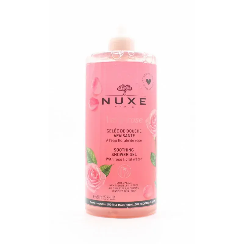 Nuxe Very Rose Gelée de Douche Apaisante 750ml - Univers Pharmacie