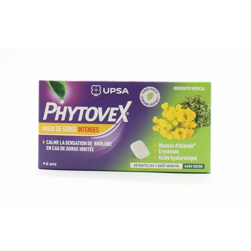 Phytovex Maux de Gorge Intenses 20 pastilles
