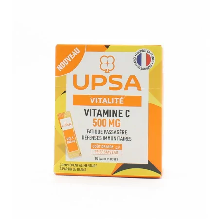 UPSA Vitalité Vitamine C 500mg 10 sachets-doses