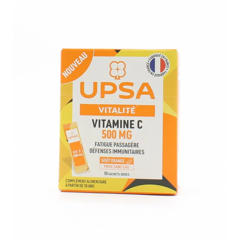 UPSA Vitalité Vitamine C 500mg 10 sachets-doses