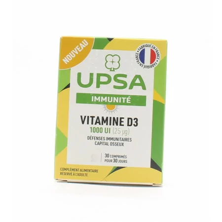 UPSA Immunité Vitamine D3 1000UI 30 comprimés
