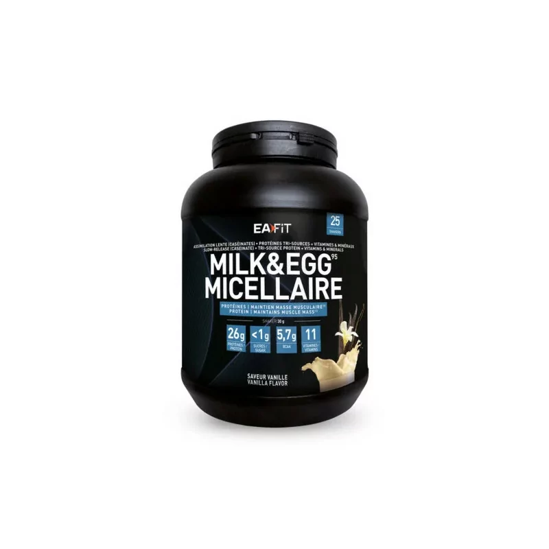 Eafit Milk&Egg 95 Micellaire Vanille 937g - Univers Pharmacie