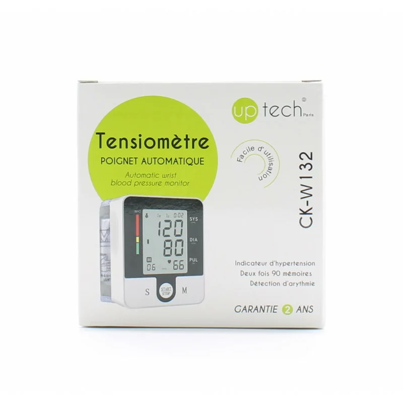 Tensiomètre pour poignet - mesure de la tension et du rythme cardiaque