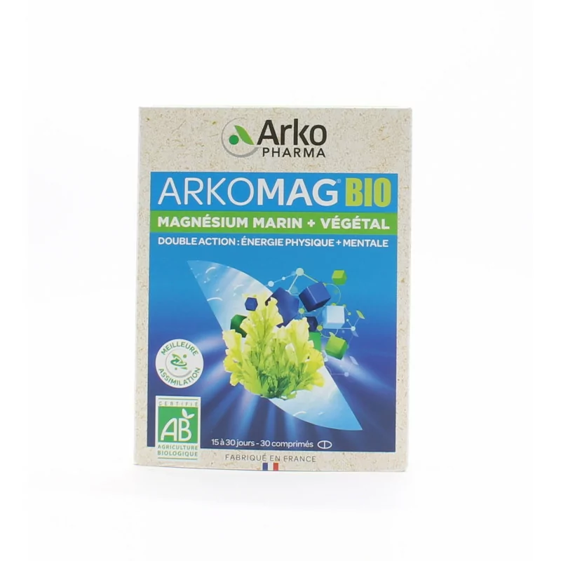 Arkopharma ArkoVital Double Magnesium Bio 30 comprimés - Univers Pharmacie