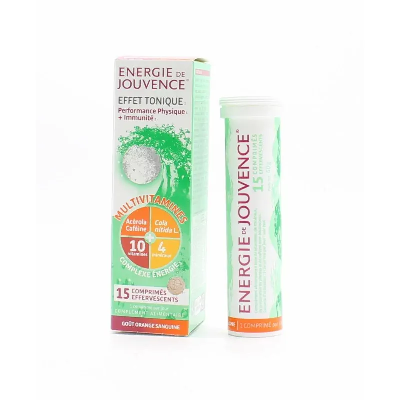 Energie de Jouvence Effet Tonique 15 comprimés effervescents - Univers Pharmacie