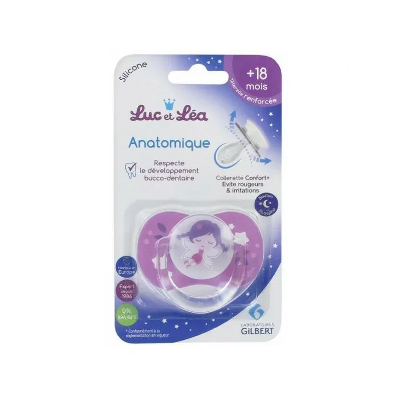 Luc et Léa Sucette Anatomique  +18 mois - Univers Pharmacie