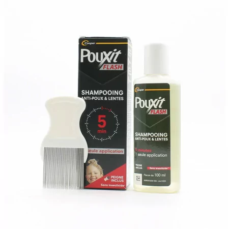 Pouxit Flash Shampooing Anti-poux & Lentes 100ml - Univers Pharmacie
