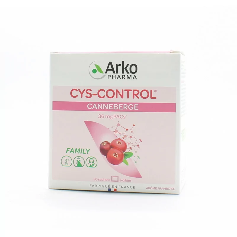 Arkopharma Cys-control Canneberge 20 sachets - Univers Pharmacie