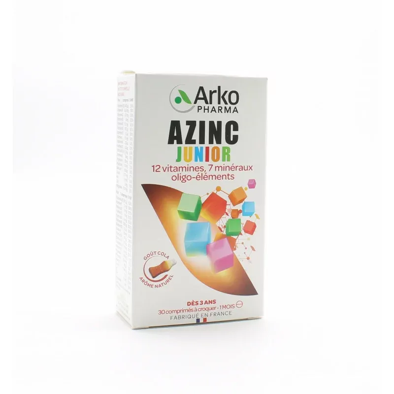 Arkopharma Azinc Junior Goût Cola 30 comprimés à croquer
