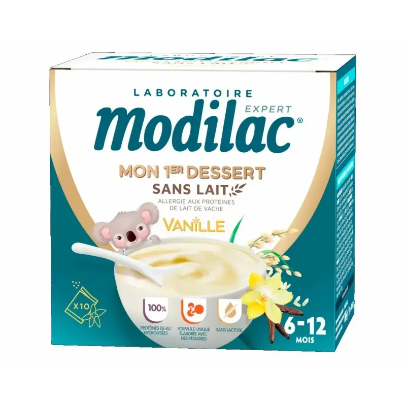 Modilac Mon 1er Dessert Vanille dès 12 mois 10 sachets