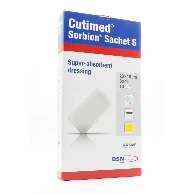 Cutimed Sorbion Sachet S 20X10cm 10 pièces