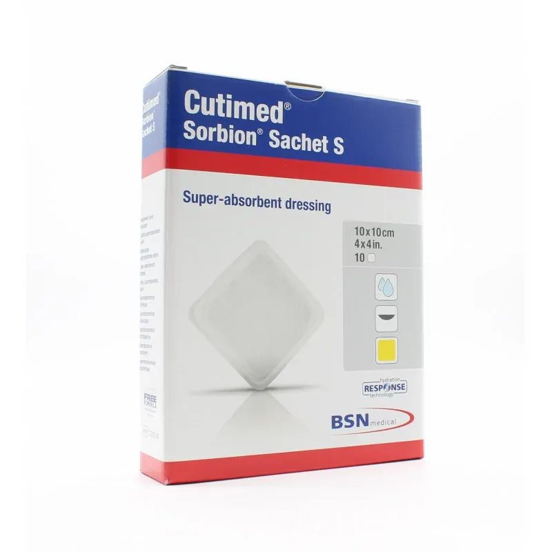 Cutimed Sorbion Sachet S 10X10cm 10 pièces