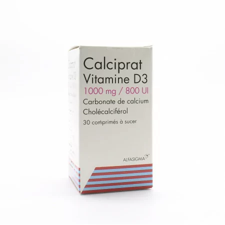 Calciprat Vitamine D3 1000mg/800UI 30 comprimés