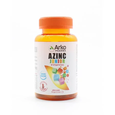 Arkopharma Azinc Junior 9 vitamines 60 gummies - Univers Pharmacie