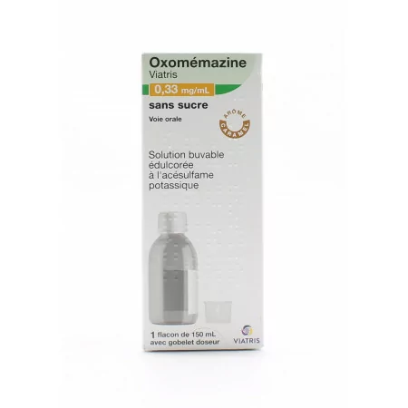 Oxomémazine Viatris 0,33mg/ml Sirop Sans Sucre 150ml