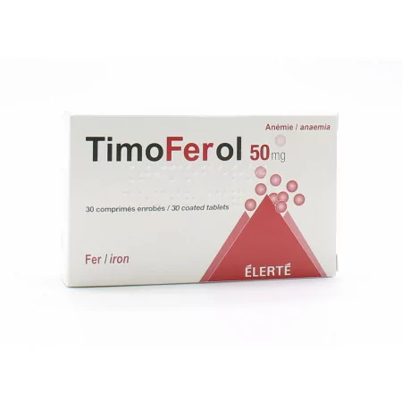 TimoFerol 50mg 30 comprimés - Univers Pharmacie