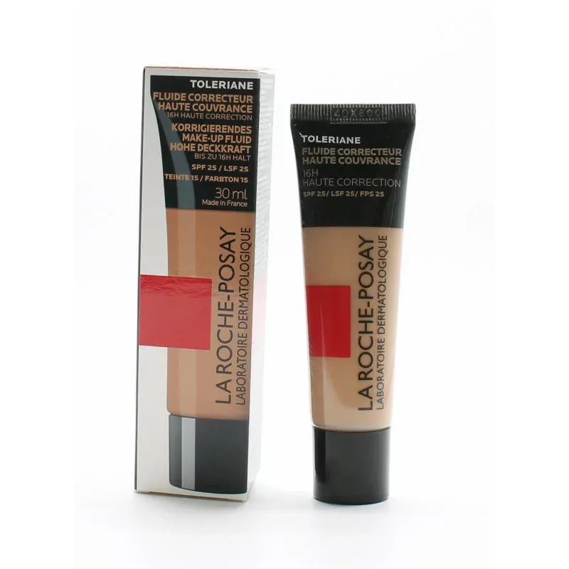 La Roche-Posay Fluide Correcteur Haute Couvrance 15 Doré SPF25 Toleriane  30ml - Univers Pharmacie