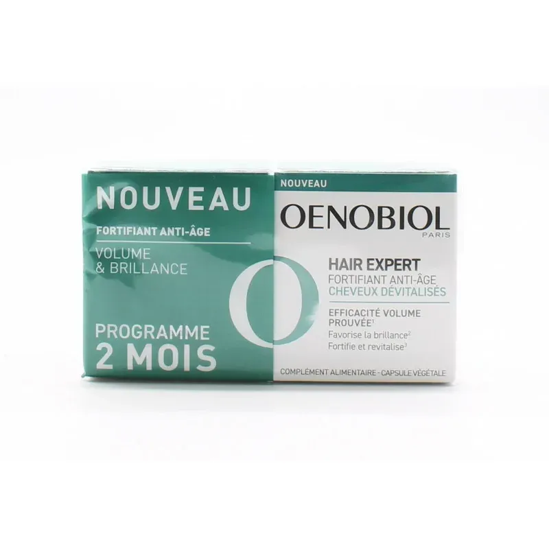 Oenobiol Hair Expert Fortifiant Anti-Âge 2X30 capsules Oenobiol Hair Expert Fortifiant Anti-Âge 2X30 capsules