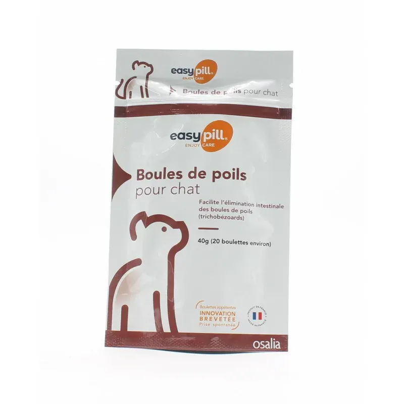 Easypill Boules de Poils Chat 40g