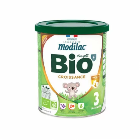 Modilac 3 Mon Petit Bio lait de Croissance 10-36 mois 800g - Univers Pharmacie