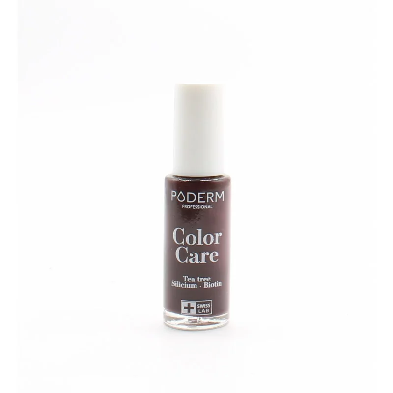 Poderm Color Care Vernis à Ongles Tea Tree Rouge Noir 8ml - Univers Pharmacie