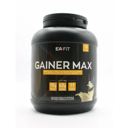 EaFit Gainer Max Saveur Vanille Intense 1,1kg - Univers Pharmacie
