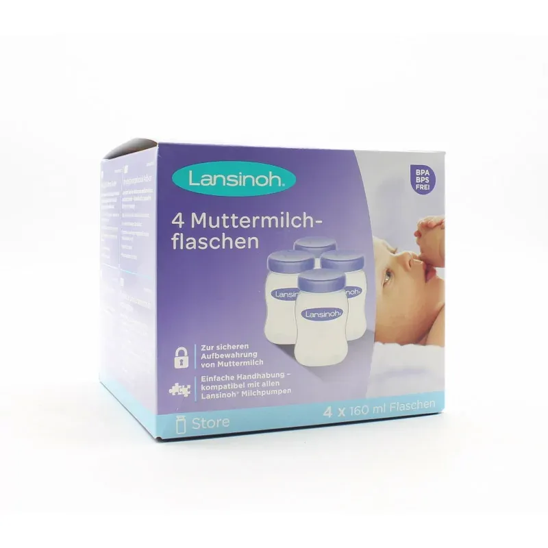 Lansinoh Pots de Conservation Lait Maternel x4 - Univers Pharmacie