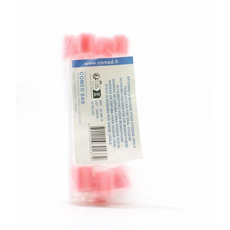 Comed Bâtonnets Mousse pour Hygiène Orale X10