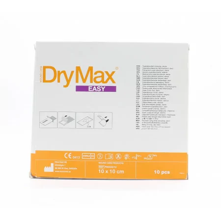 DryMax Easy Pansements Stériles Super Absorbant 10X10cm 10 pièces - Univers Pharmacie