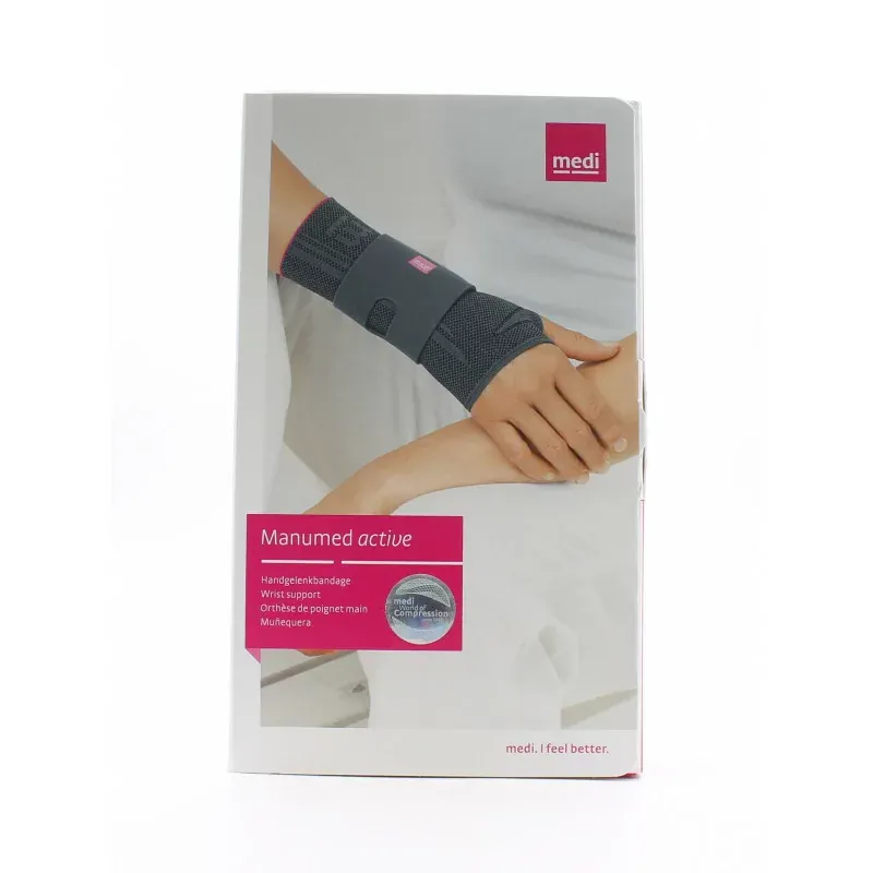Medi Manumed Active Orthèse de Poignet-Main Gauche Taille 4 Grise - Univers Pharmacie