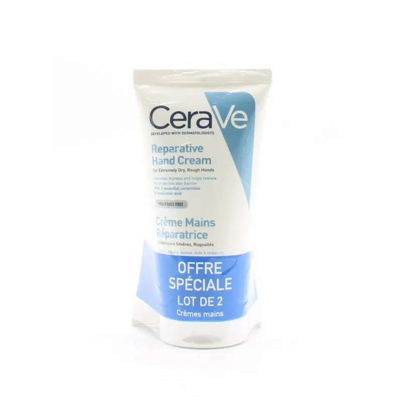 CeraVe Crème Mains Réparatrice 2X50ml