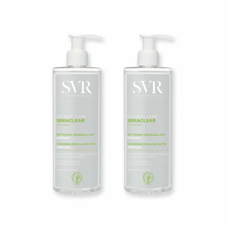 SVR Sebiaclear Eau Micellaire 2X400ml