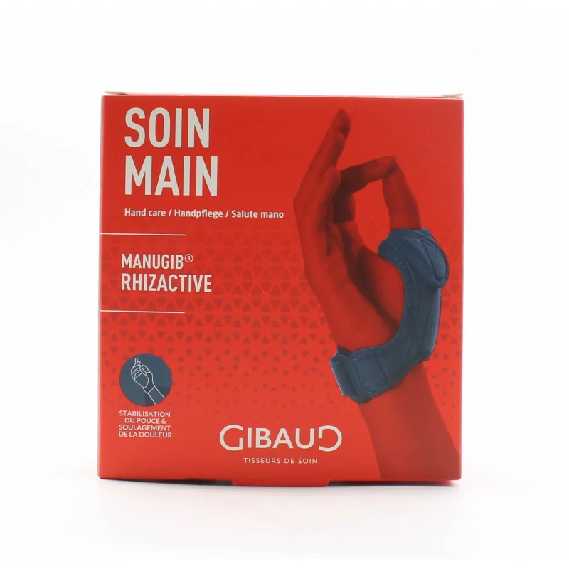 Gibaud Soin Main Manugib Rhizactive Orthèse de Main Bleue Taille 1