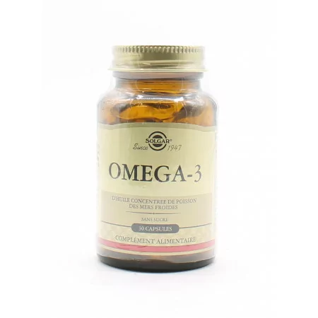 Solgar Omega-3 30 capsules - Univers Pharmacie