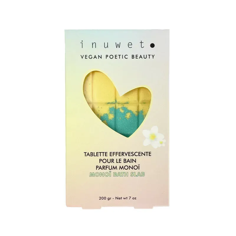 Inuwet Tablette Effervescente pour le Bain Parfum Monoï 200g - Univers Pharmacie